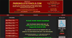 Desktop Screenshot of parkinglotstencils.com