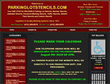 Tablet Screenshot of parkinglotstencils.com
